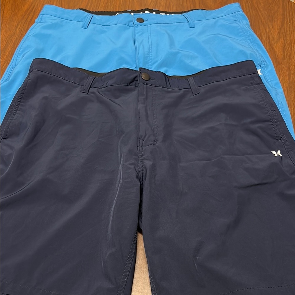 Hurley Blue Hybrid Shorts Lightweight Athletic Design
